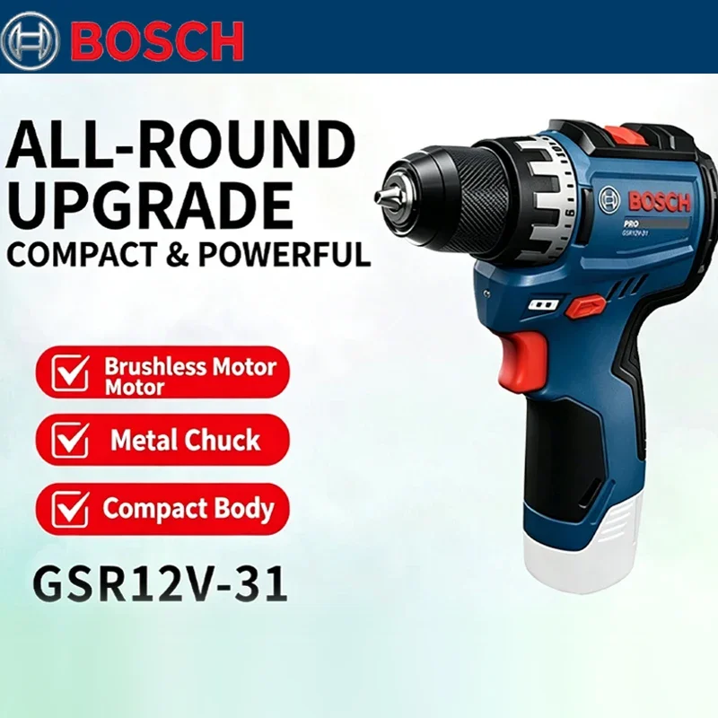 Woodworking Cutting Tools - Bosch GSR 12V-31 Brushless Electric Drill