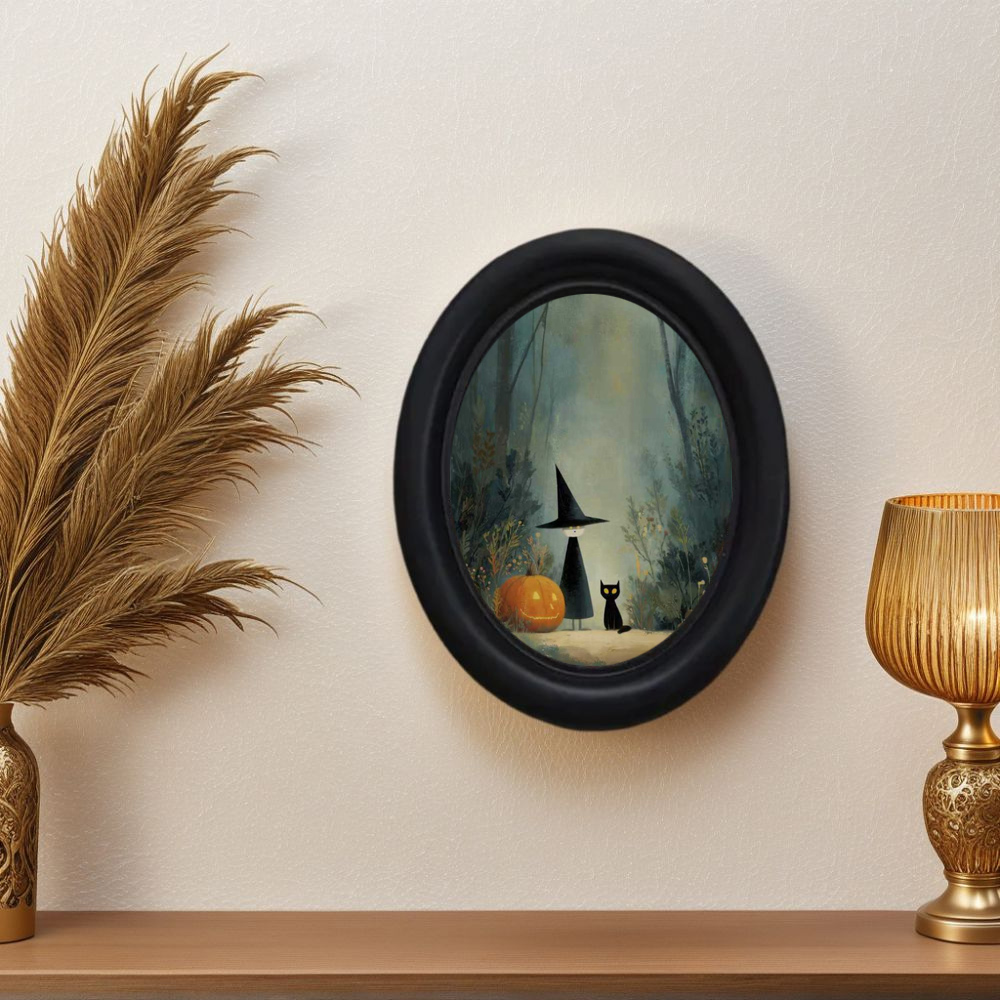 Woodworking Veneer - A 3D Vintage Halloween Witch and