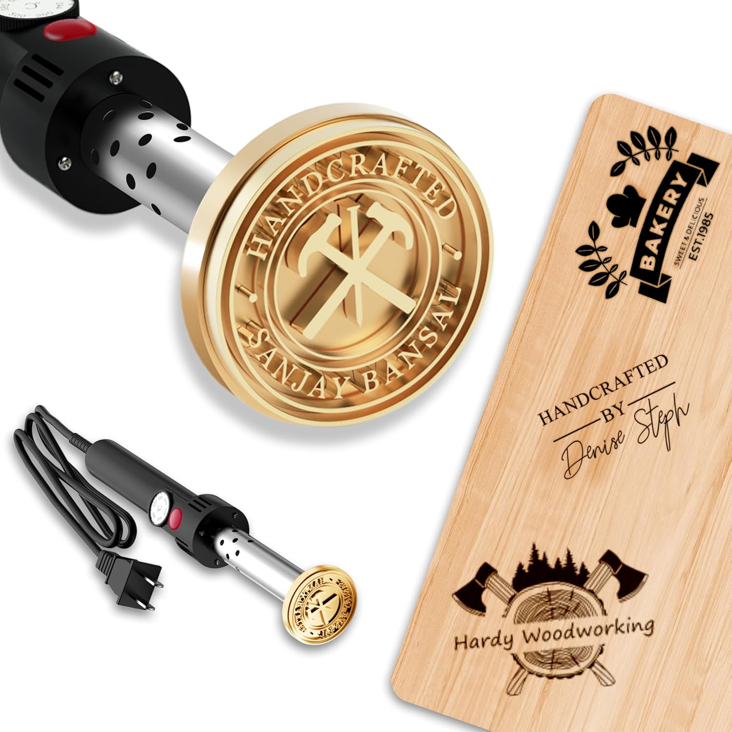 Woodworking Logo Design Free - Custom Electric Branding Iron for Wood