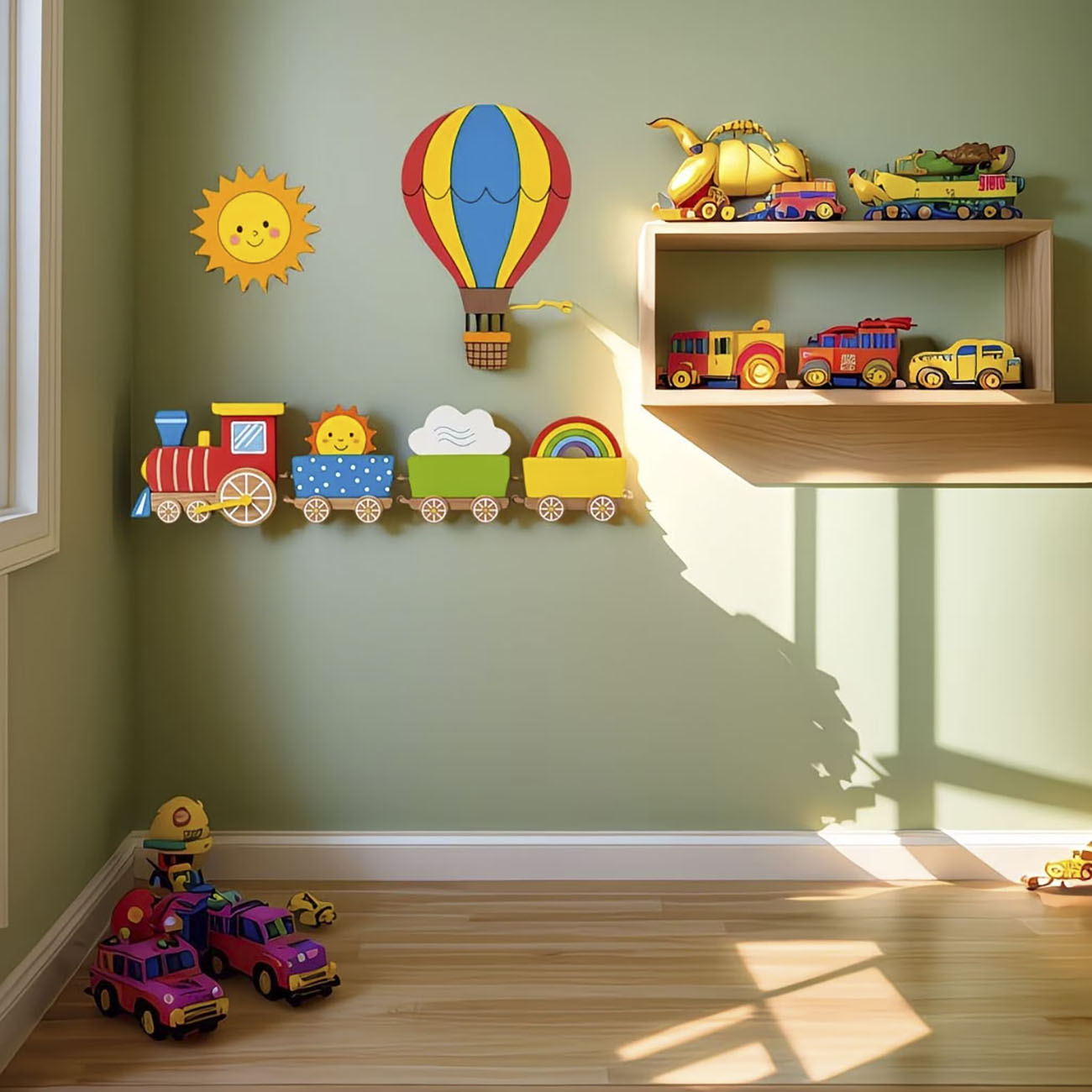 6Pcs Wooden Kids Wall Decor Se - Woodworking Veneer recension och pris