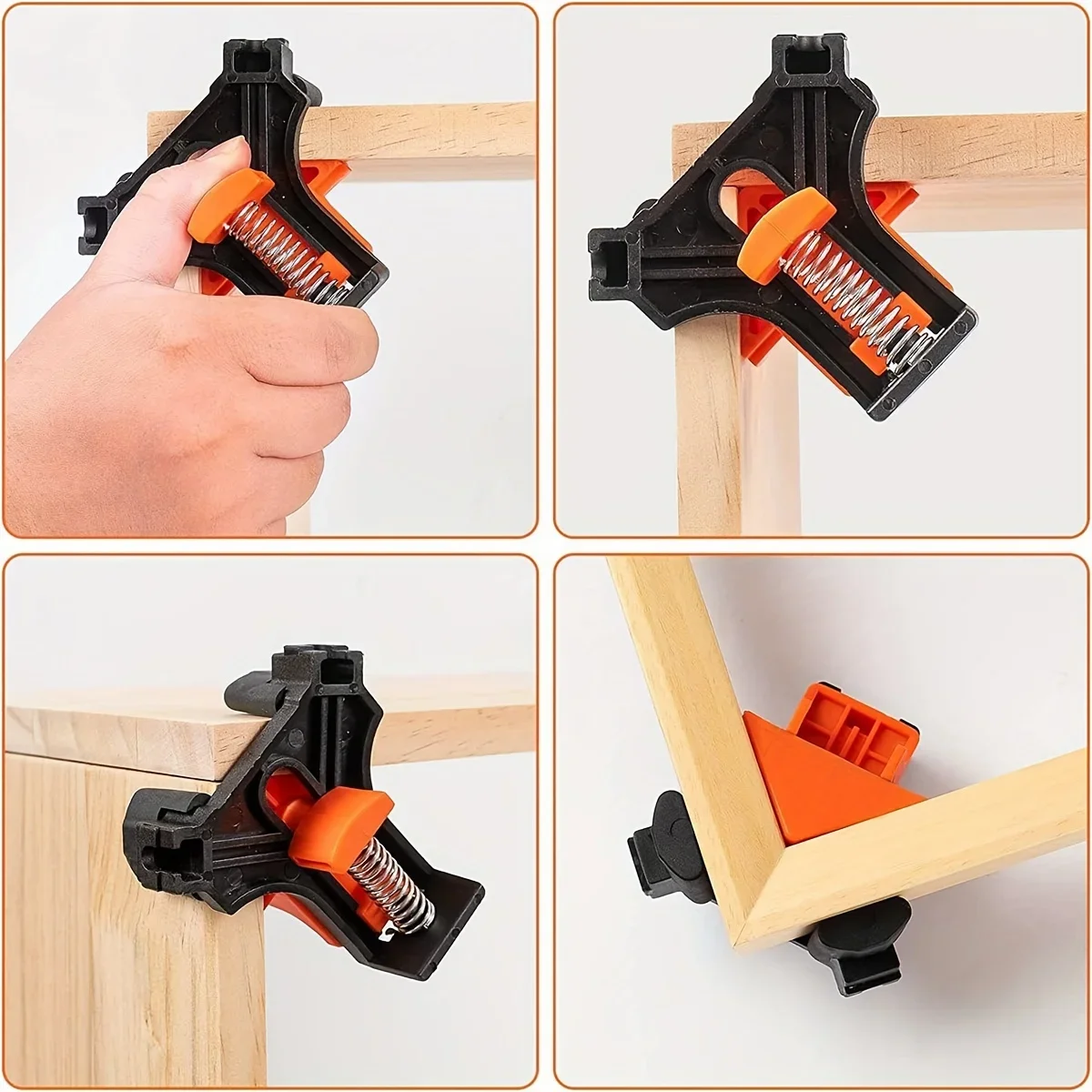 4PCS Right Angle Fixing Clip W - Woodworking Right Angle Clamp recension och pris