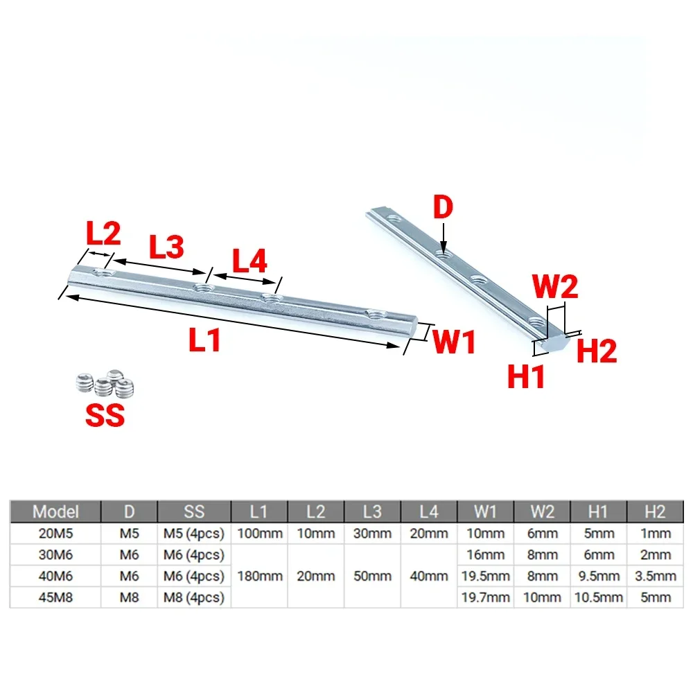 4Pcs V-Slot T-Slot Joiner 180  - Woodworking Joint Types recension och pris