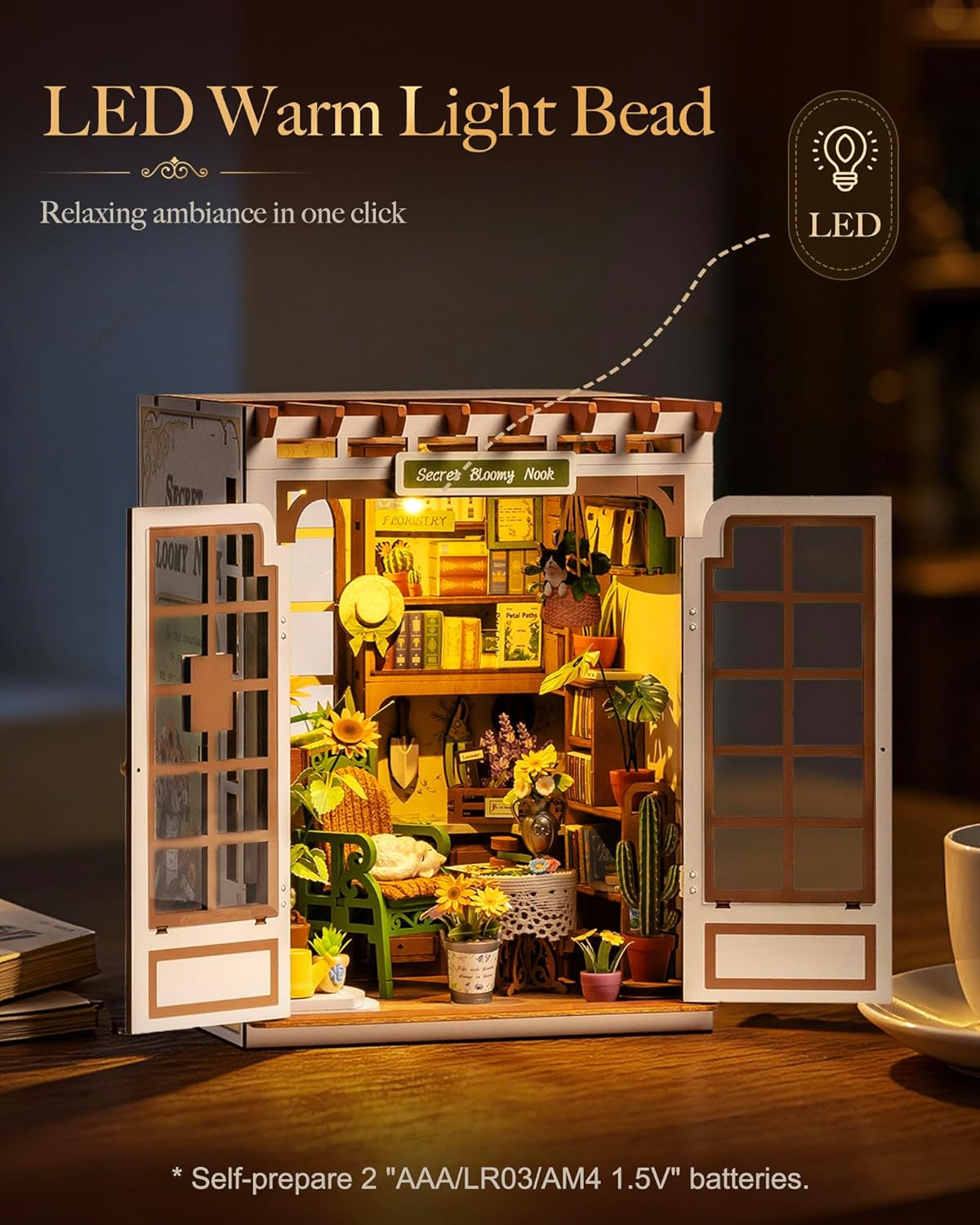 Rolife Book Nook Kit DIY Minia - Woodworking Book recension och pris