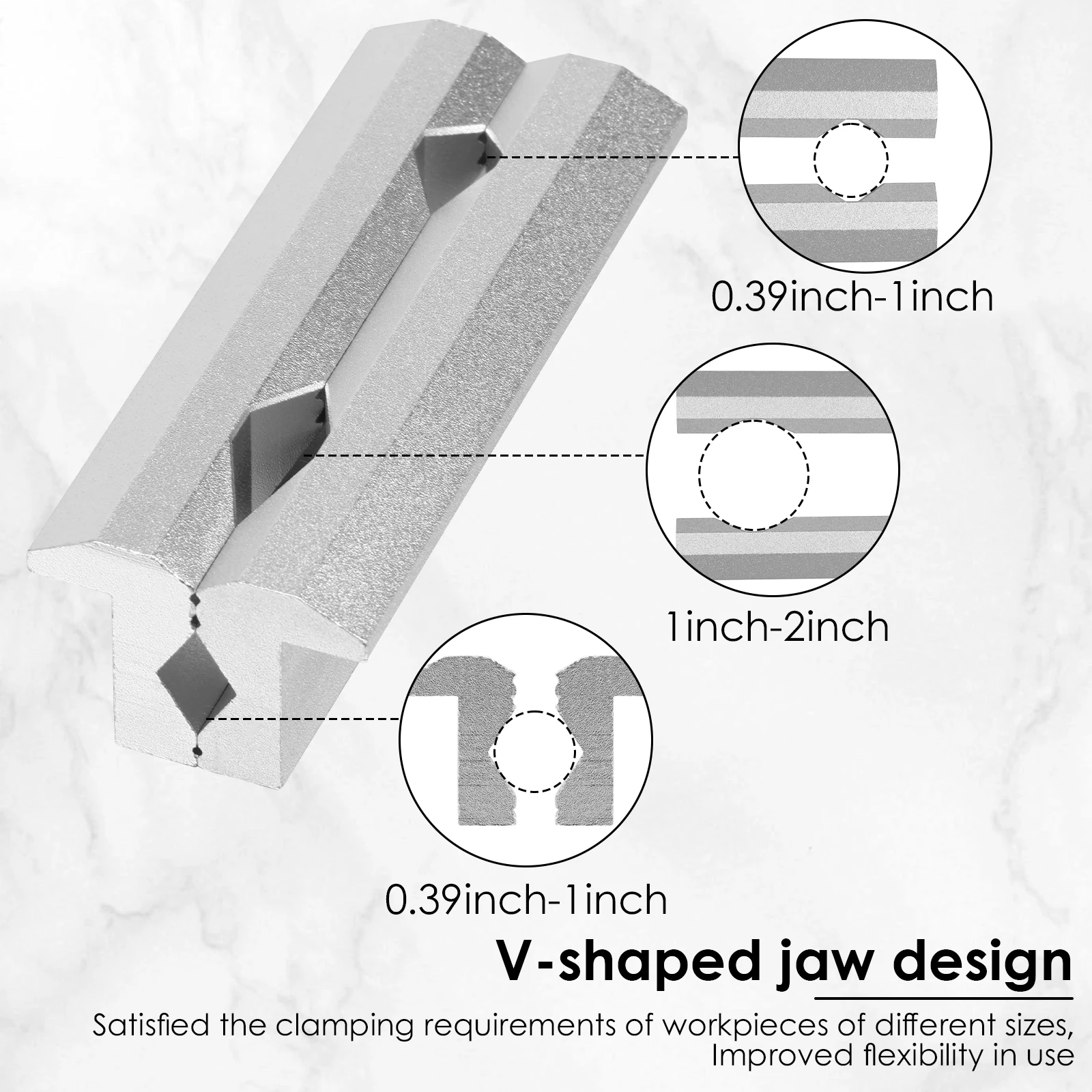 Magnetic Vise Jaws 4/5/6inch V - Woodworking Vise For Workbench recension och pris