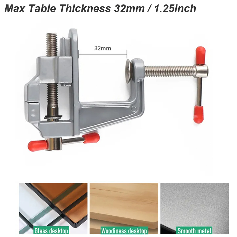 35MM Aluminium Alloy Table Ben - Woodworking Vise For Workbench recension och pris