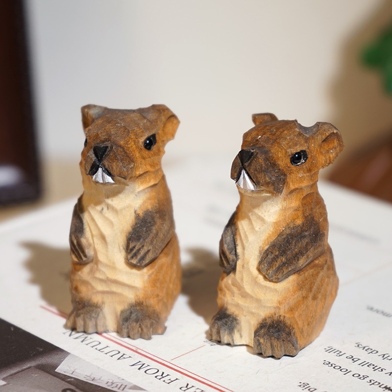 1 PC Groundhog Hand Carved Woo - Woodworking Tv recension och pris