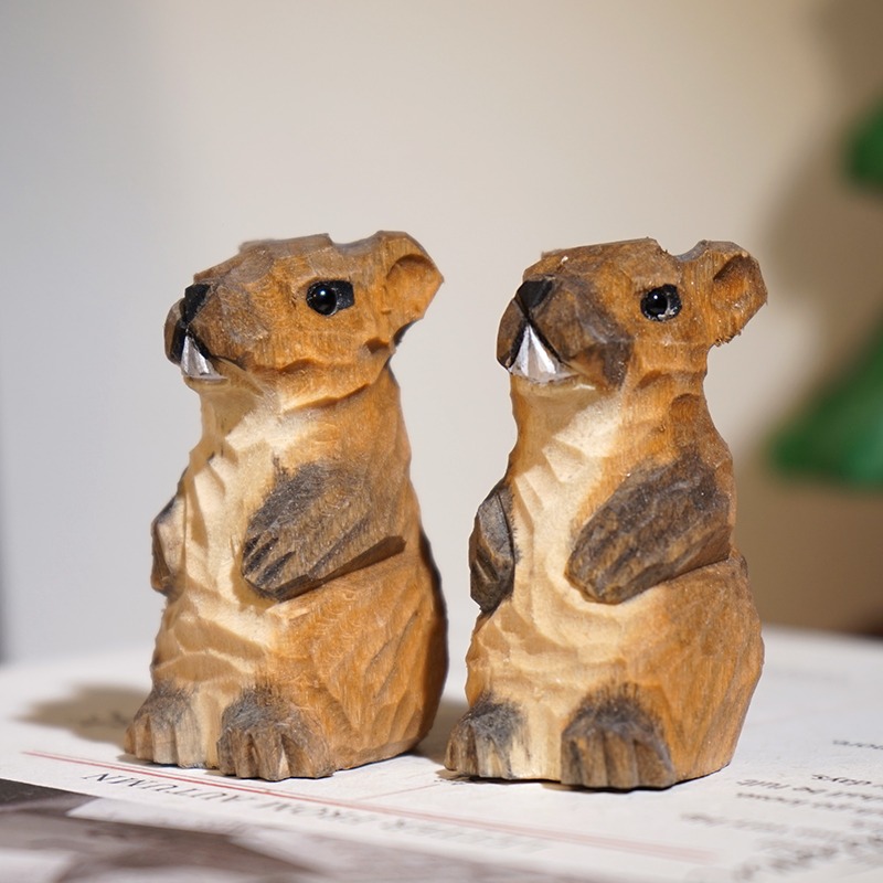1 PC Groundhog Hand Carved Woo - Woodworking Tv recension och pris