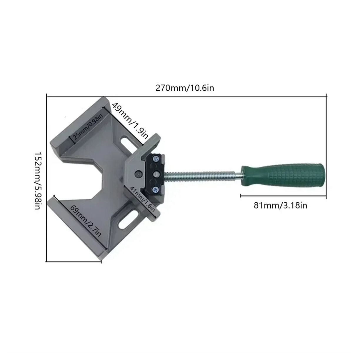 A74U 90 Degree Right Angle Cla - Woodworking Right Angle Clamp recension och pris