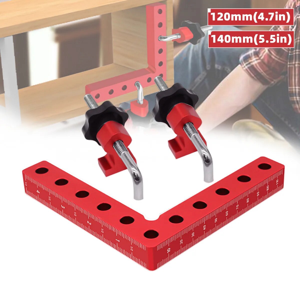 1 Set 90 Degree Positioning Sq - Woodworking Right Angle Clamp recension och pris