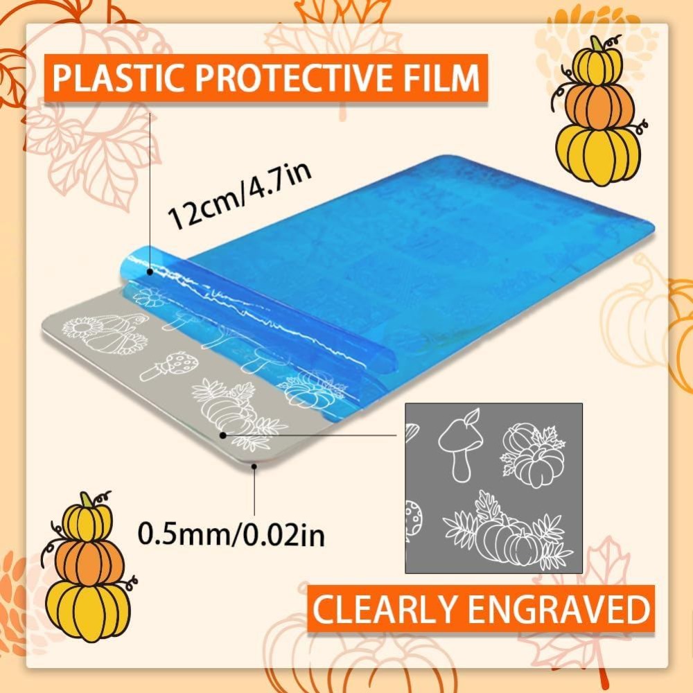 Fall Thanksgiving Nail Stamp P - Woodworking Nails recension och pris