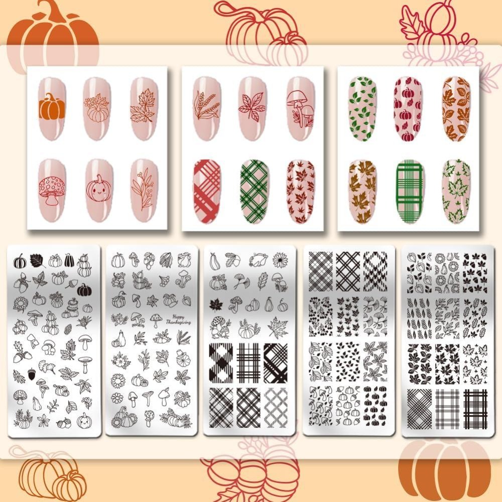Fall Thanksgiving Nail Stamp P - Woodworking Nails recension och pris