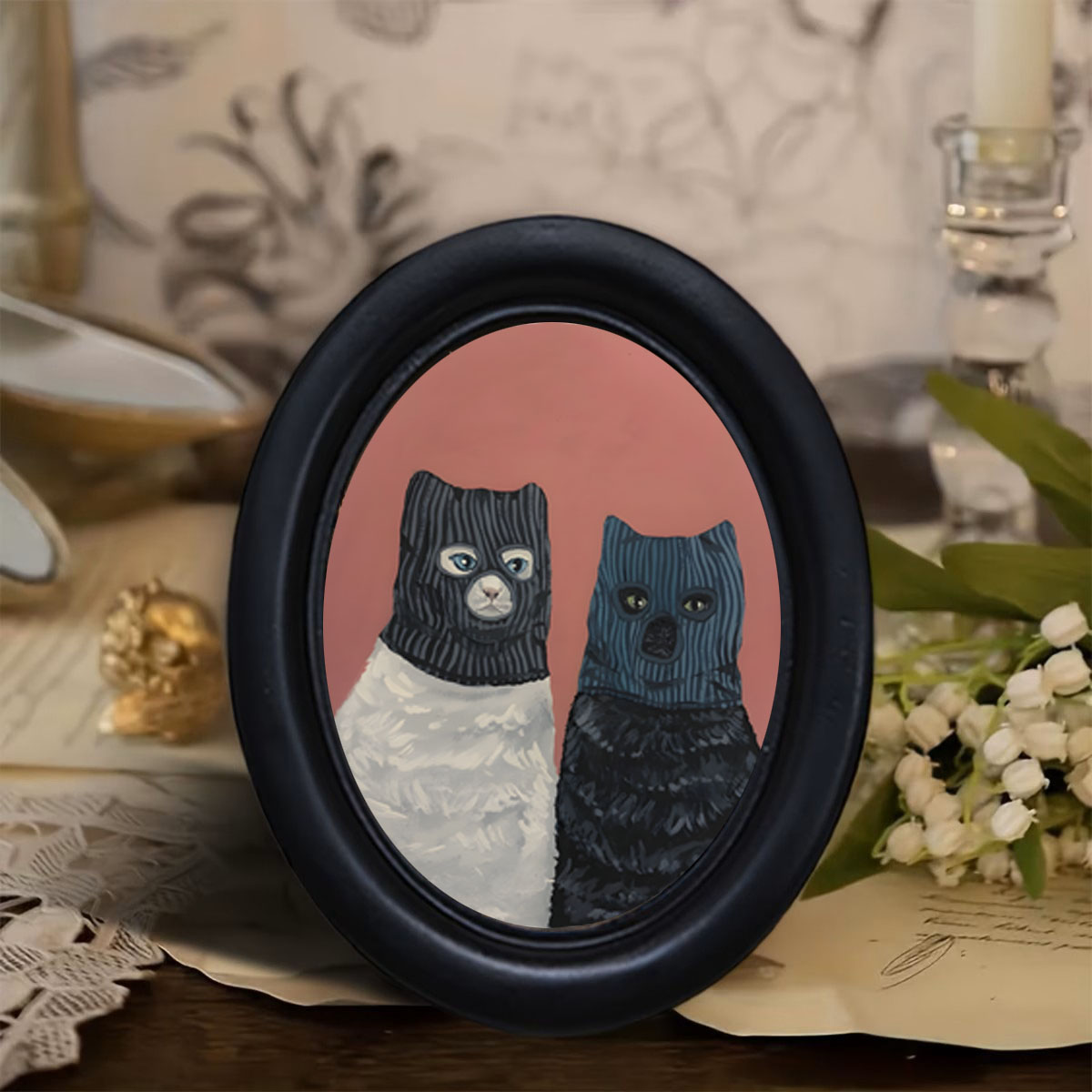 1 Piece of Quirky Robber Cat W - Woodworking Veneer recension och pris