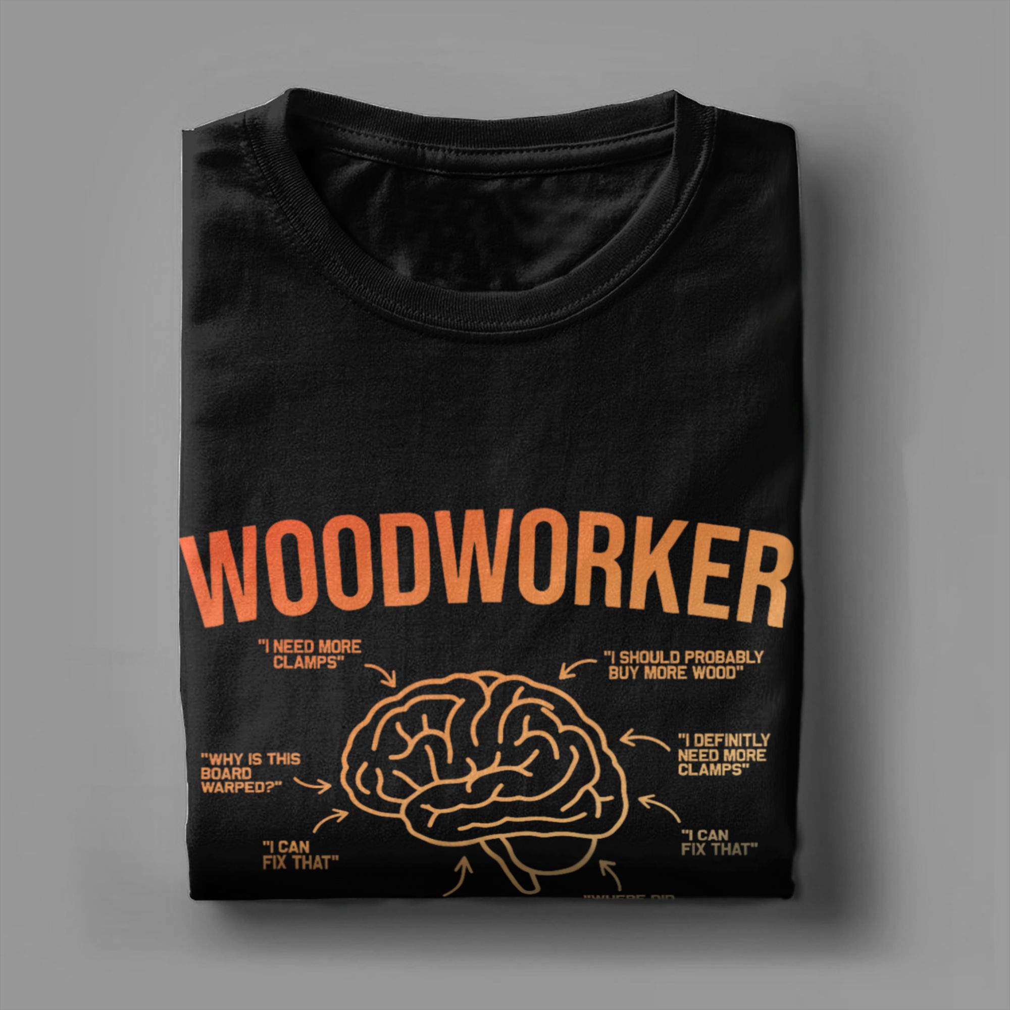 Men T-Shirt Woodworker Brain F - Woodworking Gift Ideas recension och pris