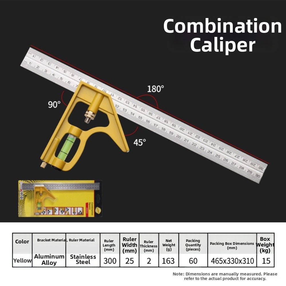 3-in-1 Combination Square Rule - Woodworking For Engineers recension och pris