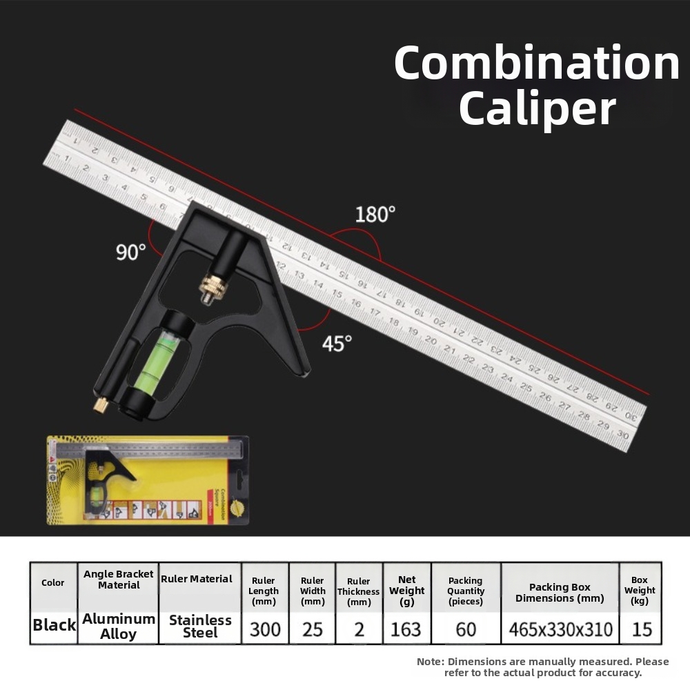 3-in-1 Combination Square Rule - Woodworking For Engineers recension och pris