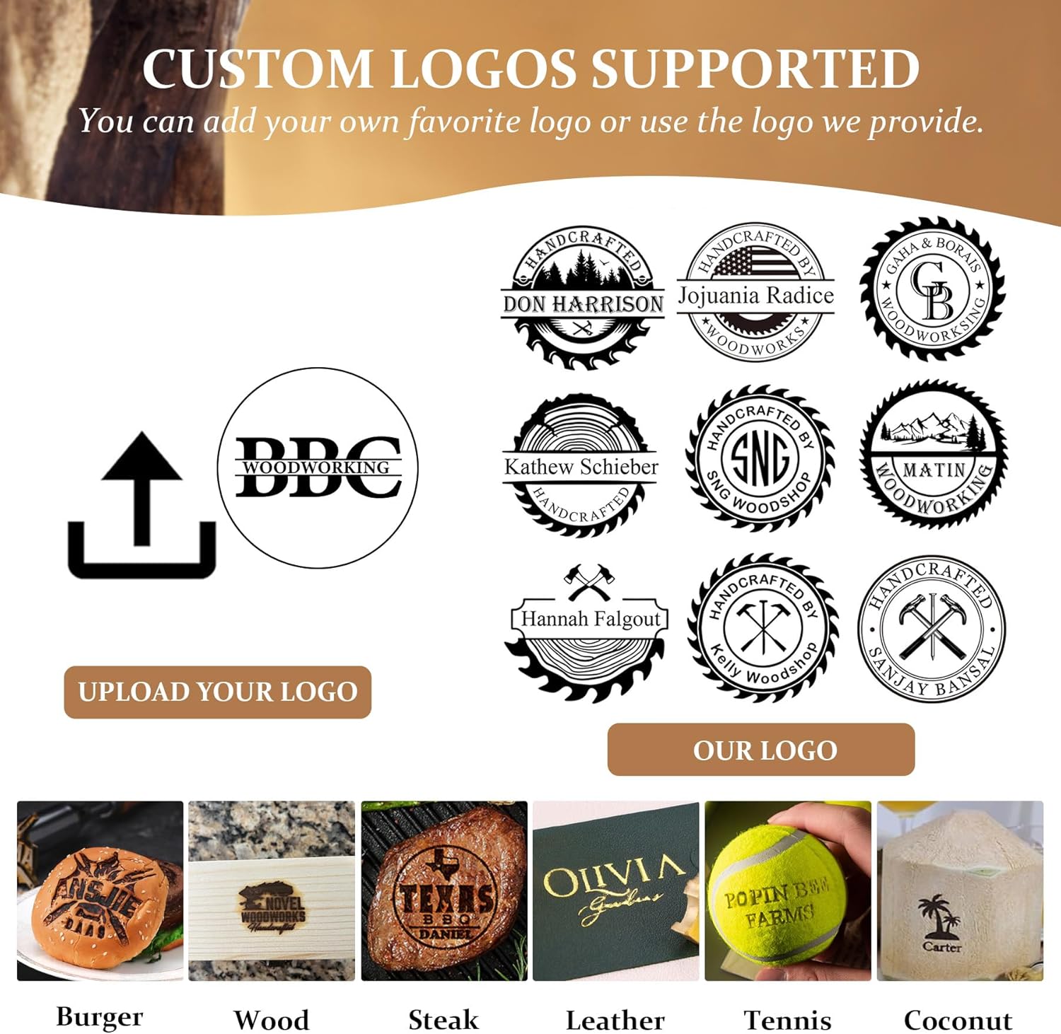 Custom Electric Branding Iron  - Woodworking Logo Design Free recension och pris