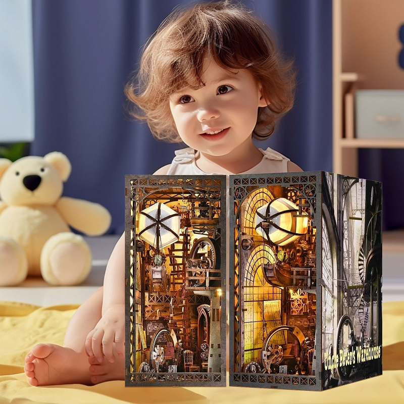 MINI DIY Wooden Book Nook Kit  - Woodworking Book recension och pris