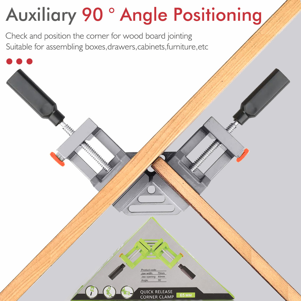 90 Degree Clip Welding Woodwor - Woodworking Right Angle Clamp recension och pris