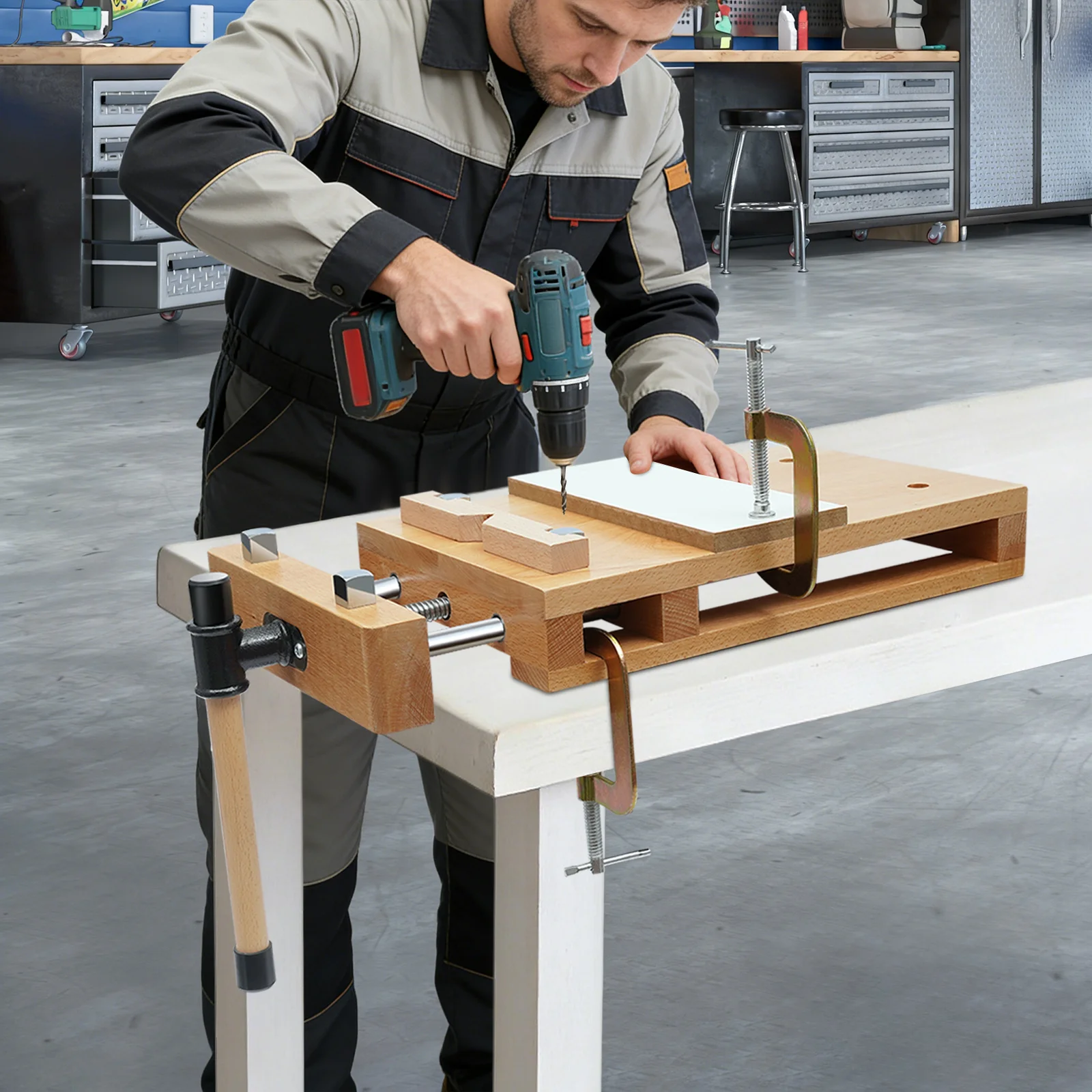 Wood Workbench, Heavy Duty Bir - Woodworking Vise For Workbench recension och pris