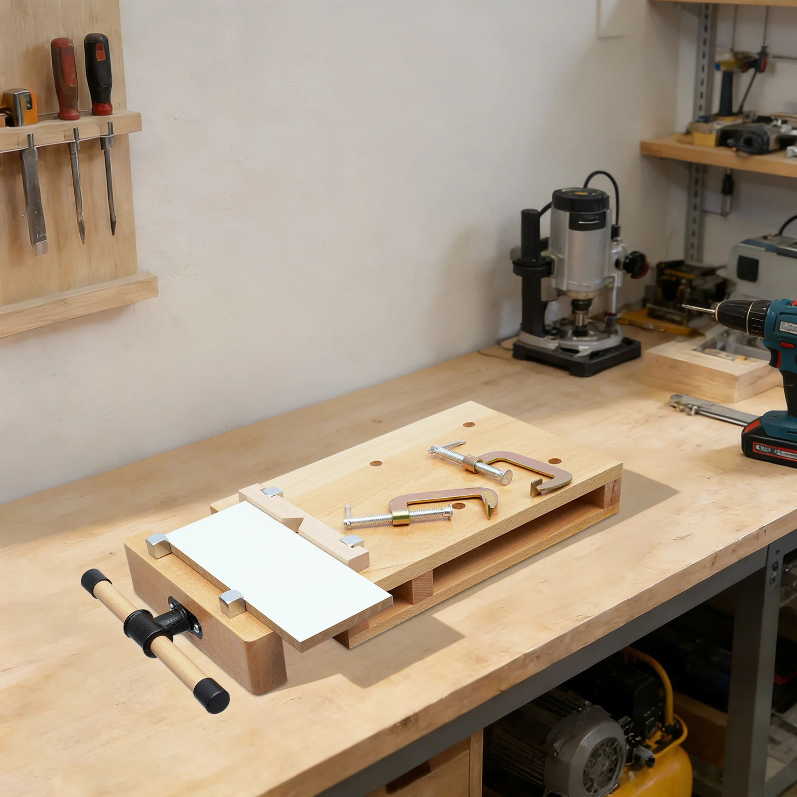Wood Workbench, Heavy Duty Bir - Woodworking Vise For Workbench recension och pris