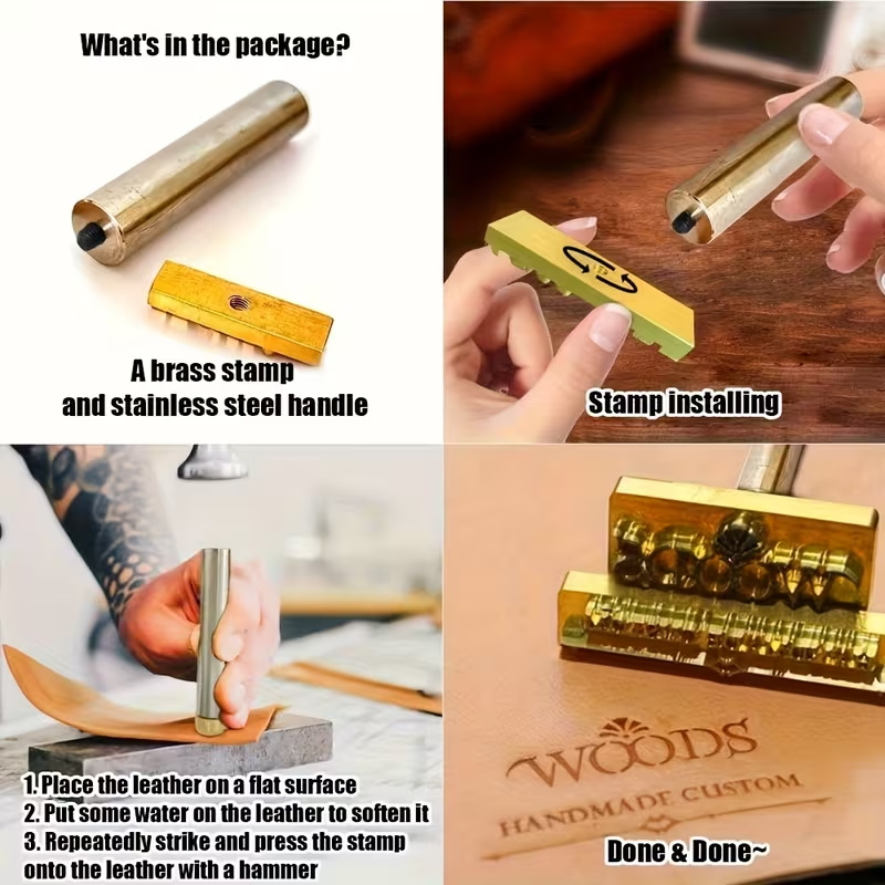 M8 Custom Branding Iron Stamp  - Woodworking Logo Design Free recension och pris