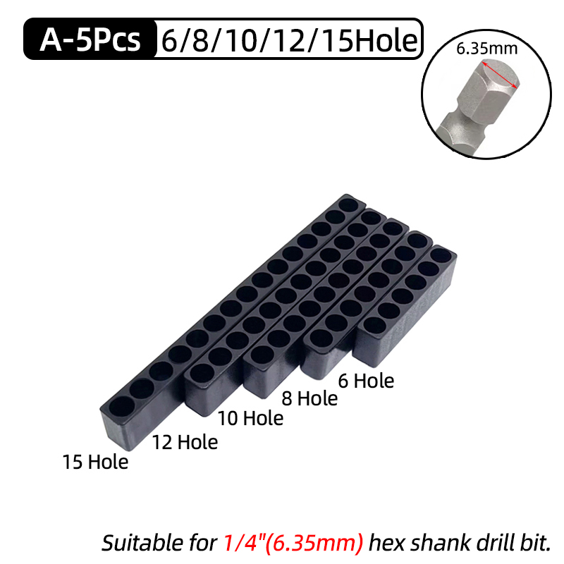 5Pcs Set 6/8/10/12/15 Holes 6. - Woodworking Or Woodworking recension och pris
